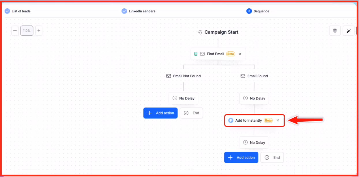 Add to Instantly from Heyreach