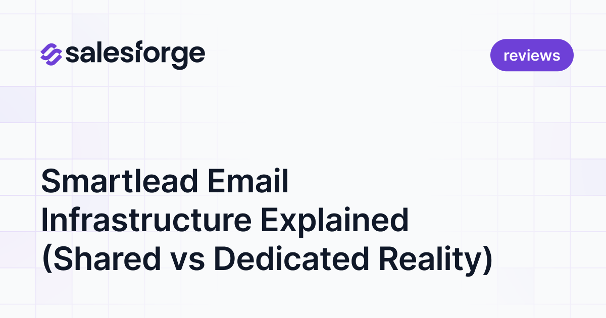 Smartlead Email Infrastructure Explained (Shared vs Dedicated Reality)
