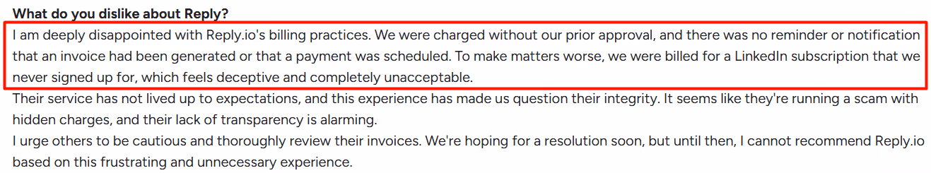 Reply.io G2 reviews 
