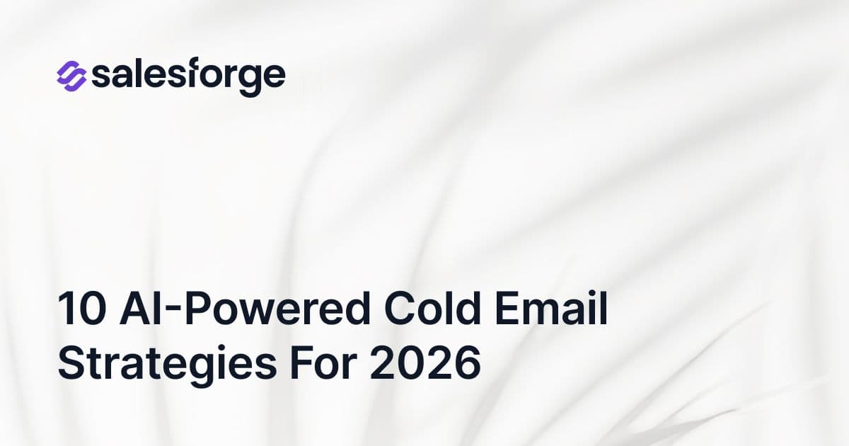10 AI-Powered Cold Email Strategies for 2026