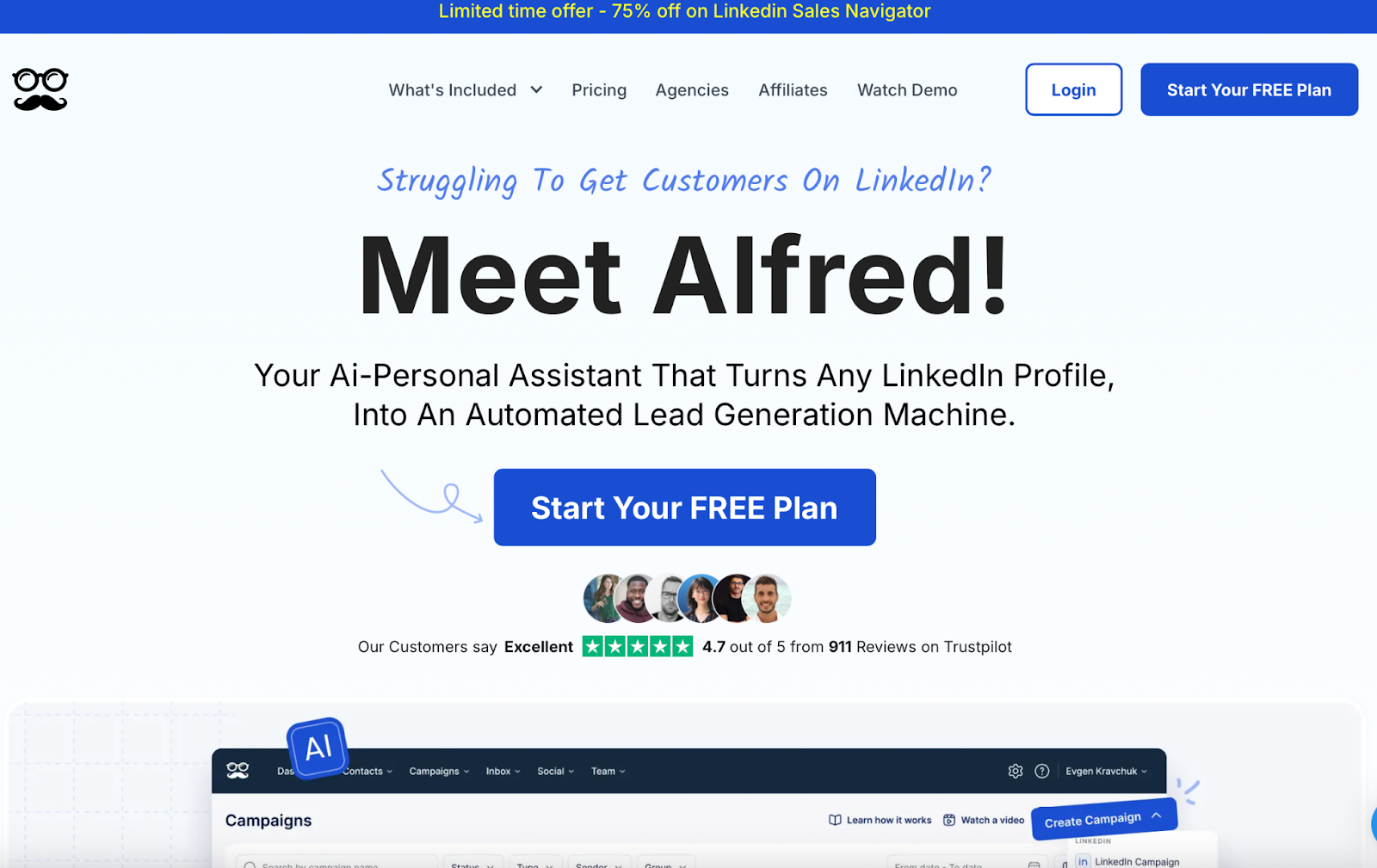 Meet Alfred Homepage