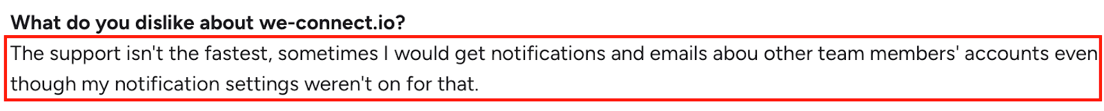 We-Connect G2 Reviews