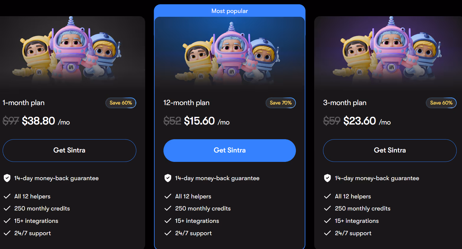 Sintra AI pricing