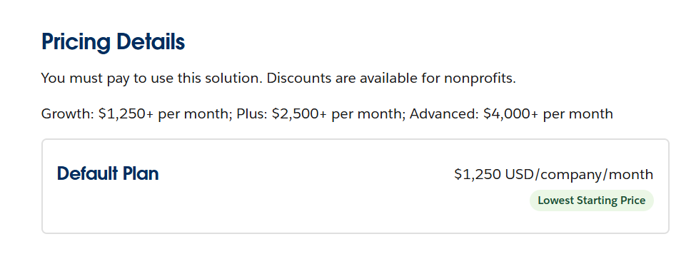 Salesforce Pardot pricing
