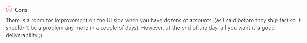Mailreach review on Capterra