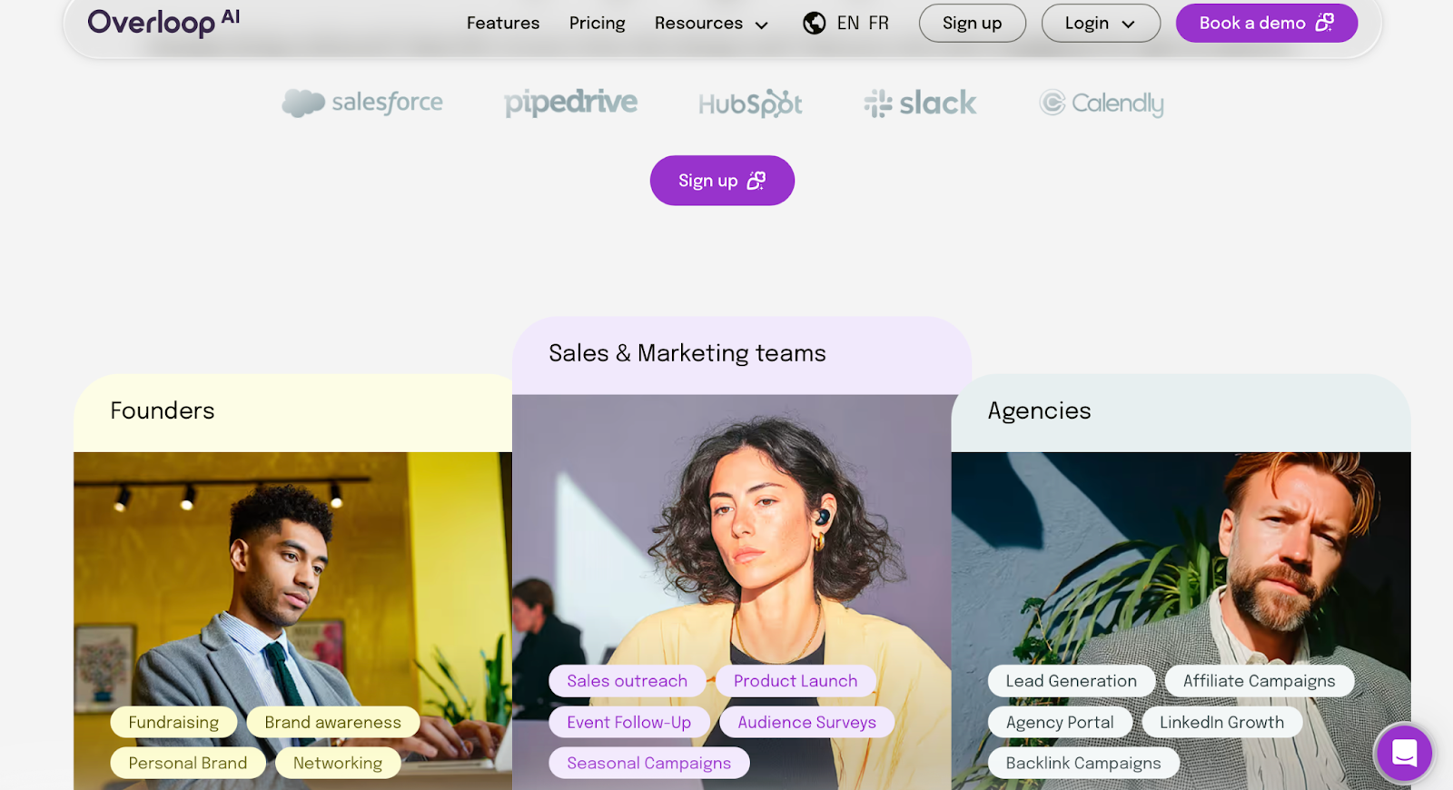 Overloop.ai Homepage