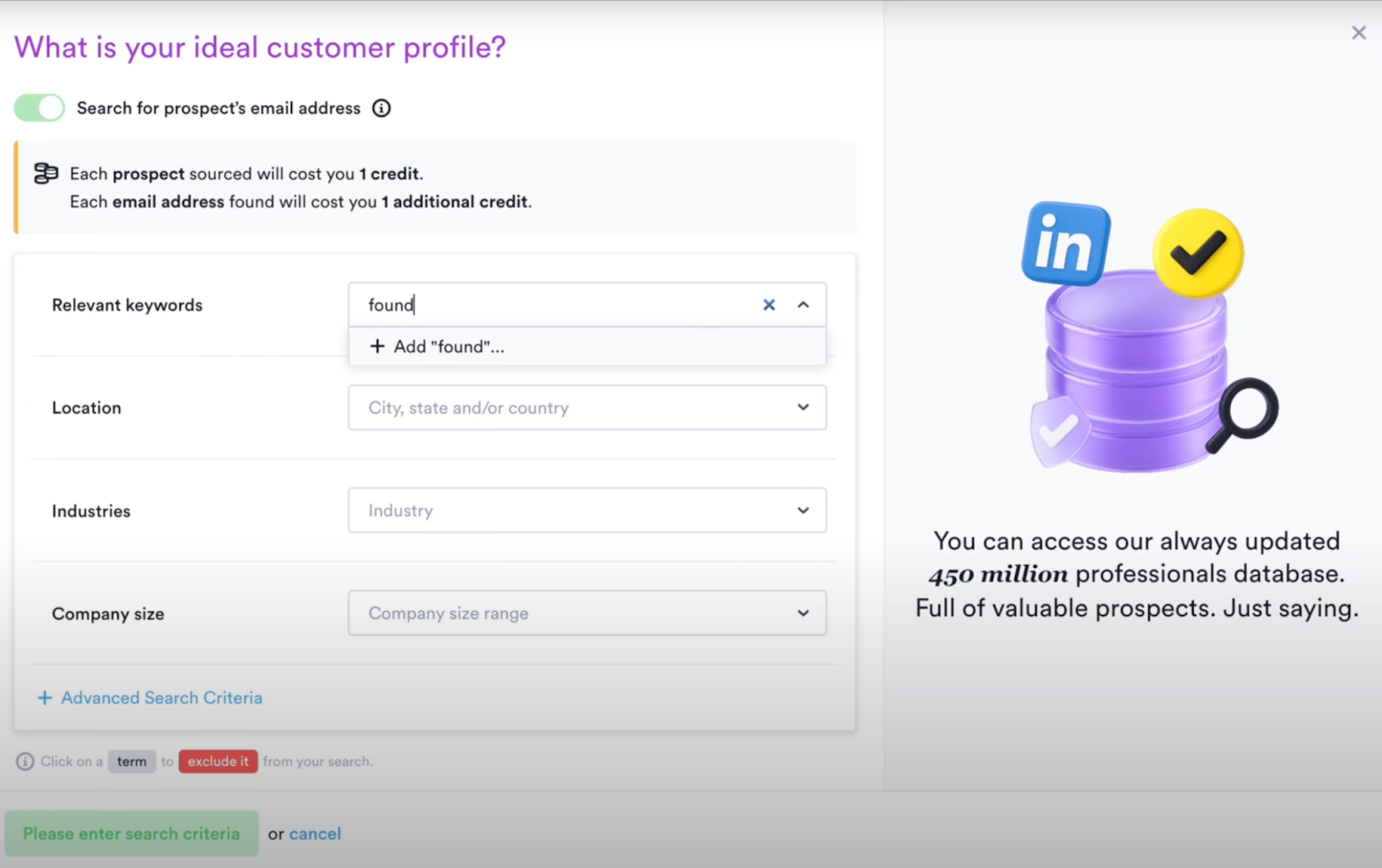 Overloop lead database