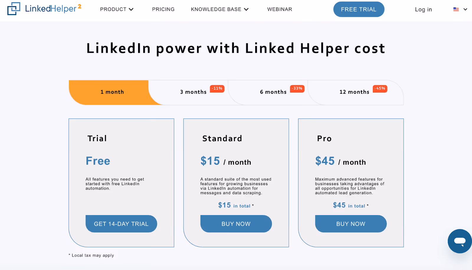Linked Helper Pricing
