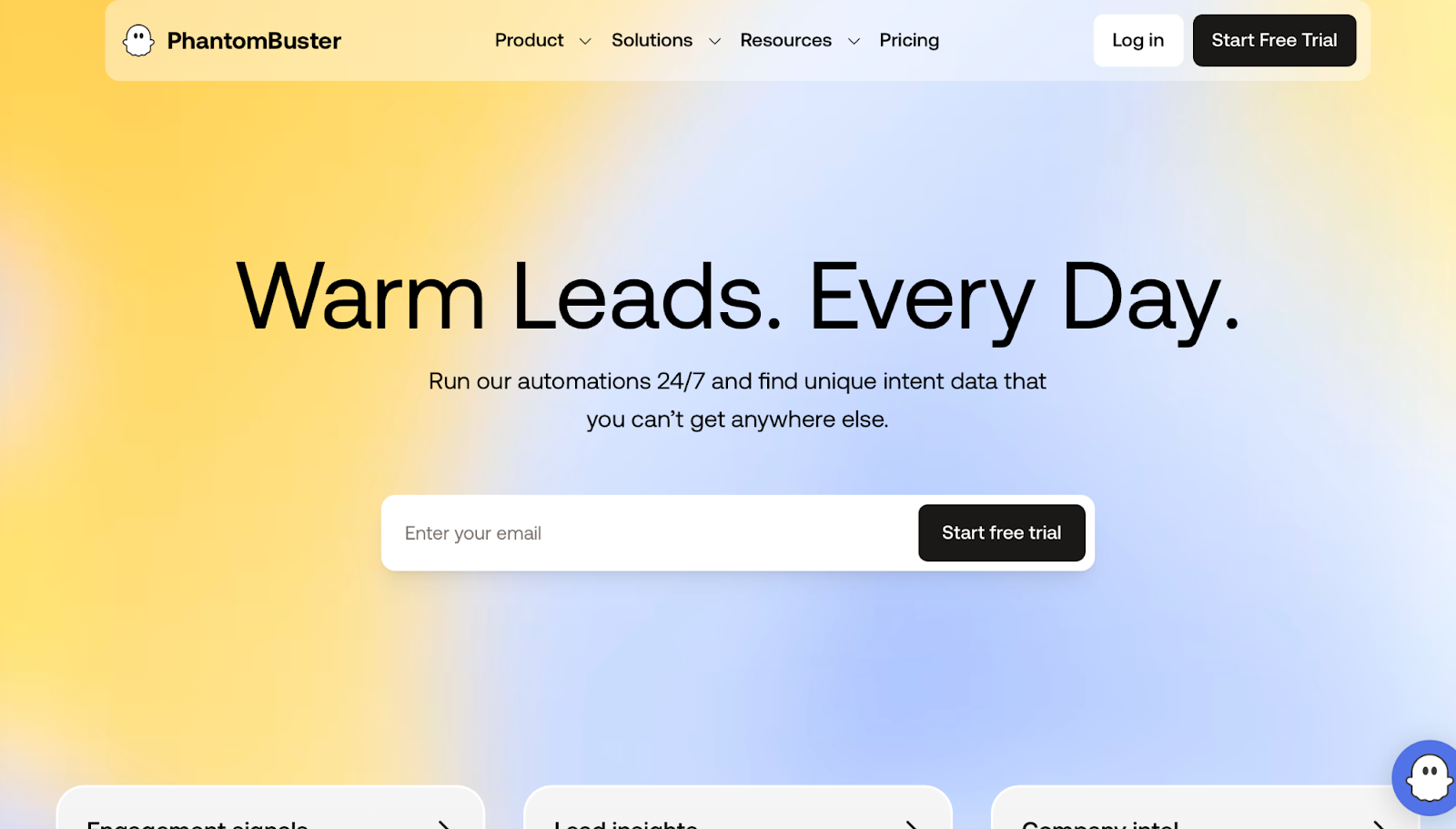 PhantomBuster Homepage