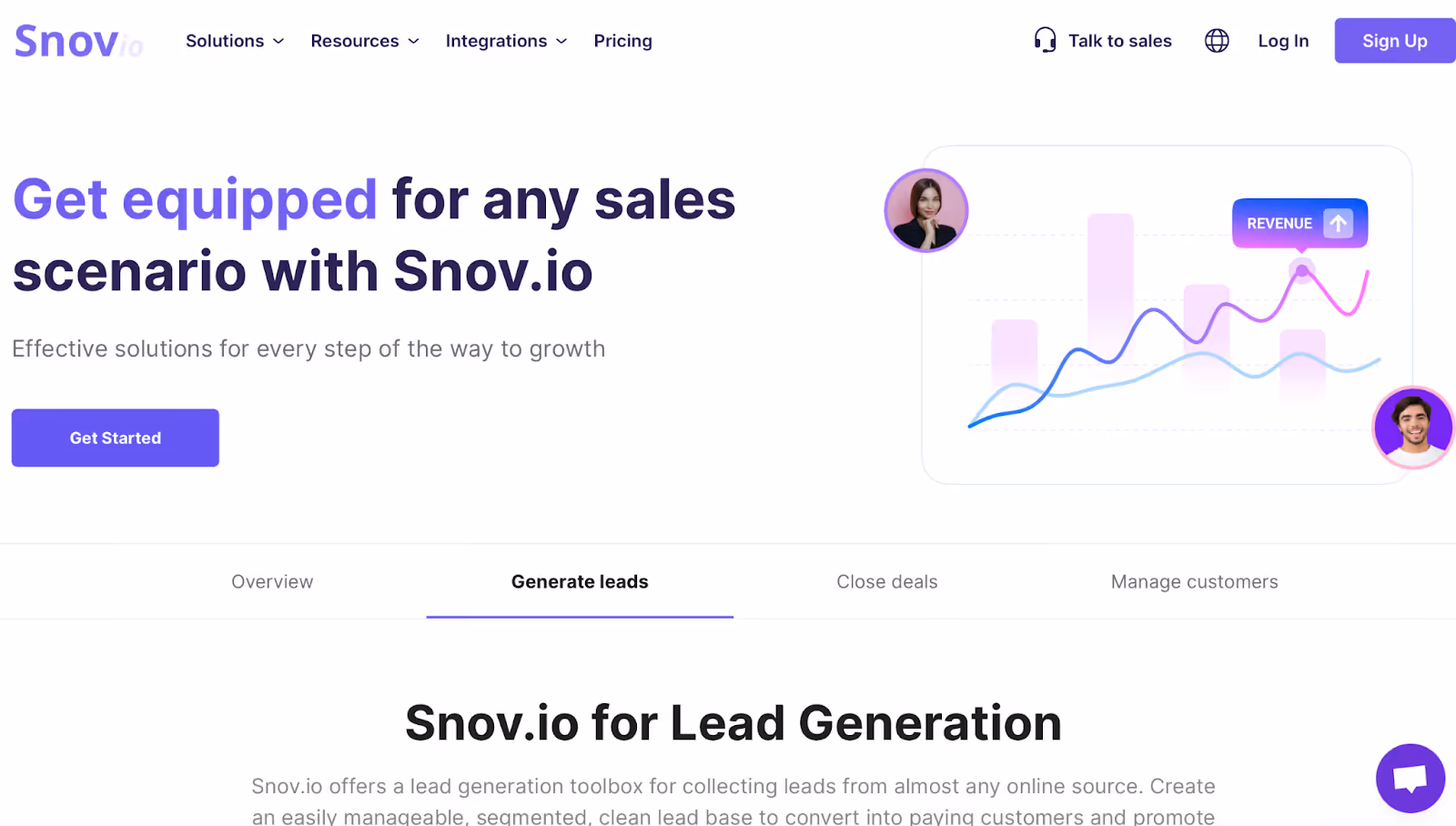 Snov.io Homepage