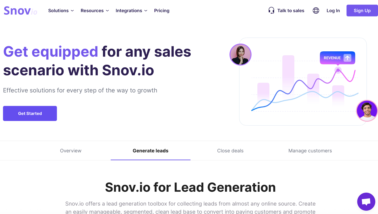 Snov.io Homepage