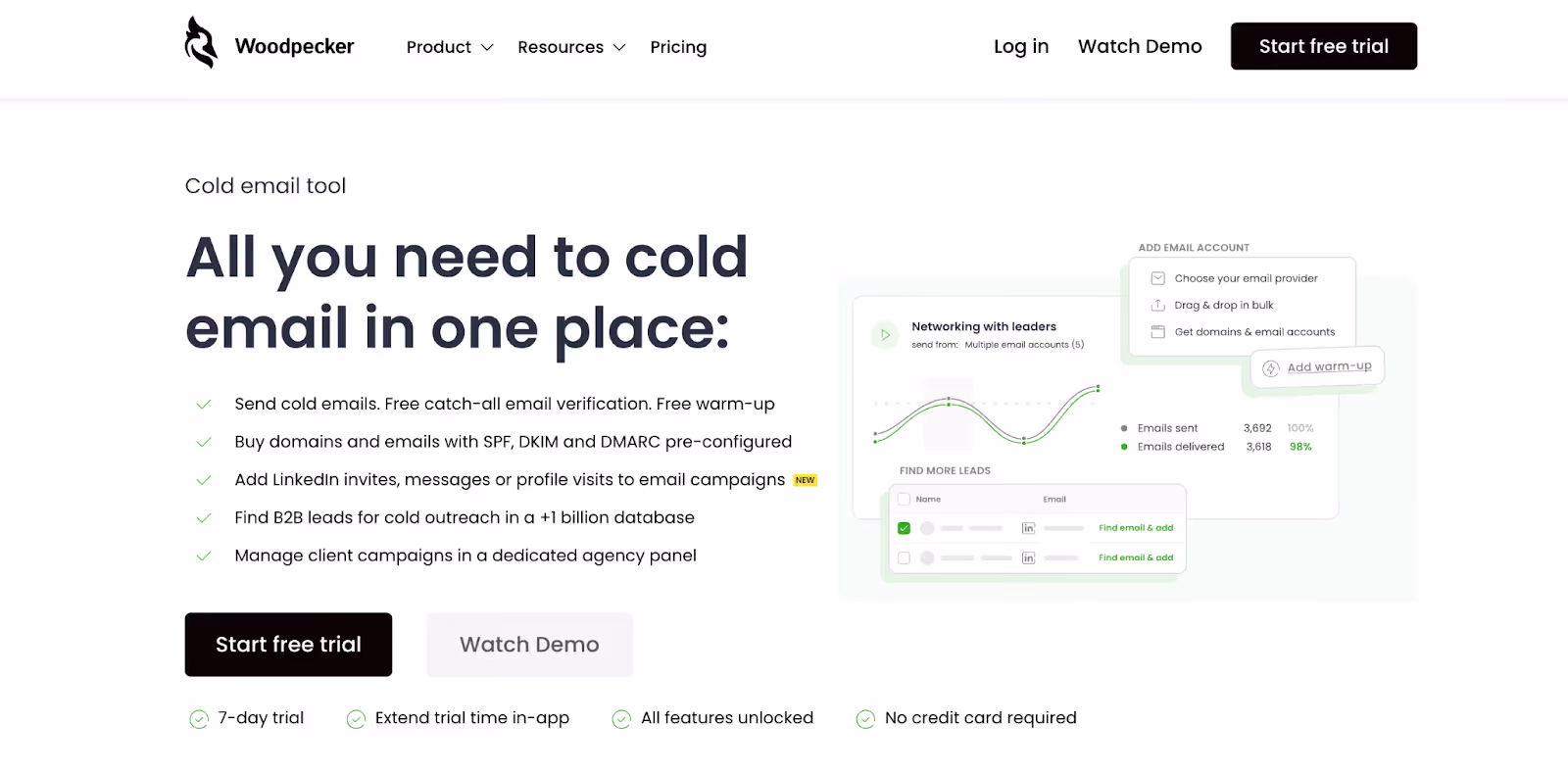 Woodpecker homepage.