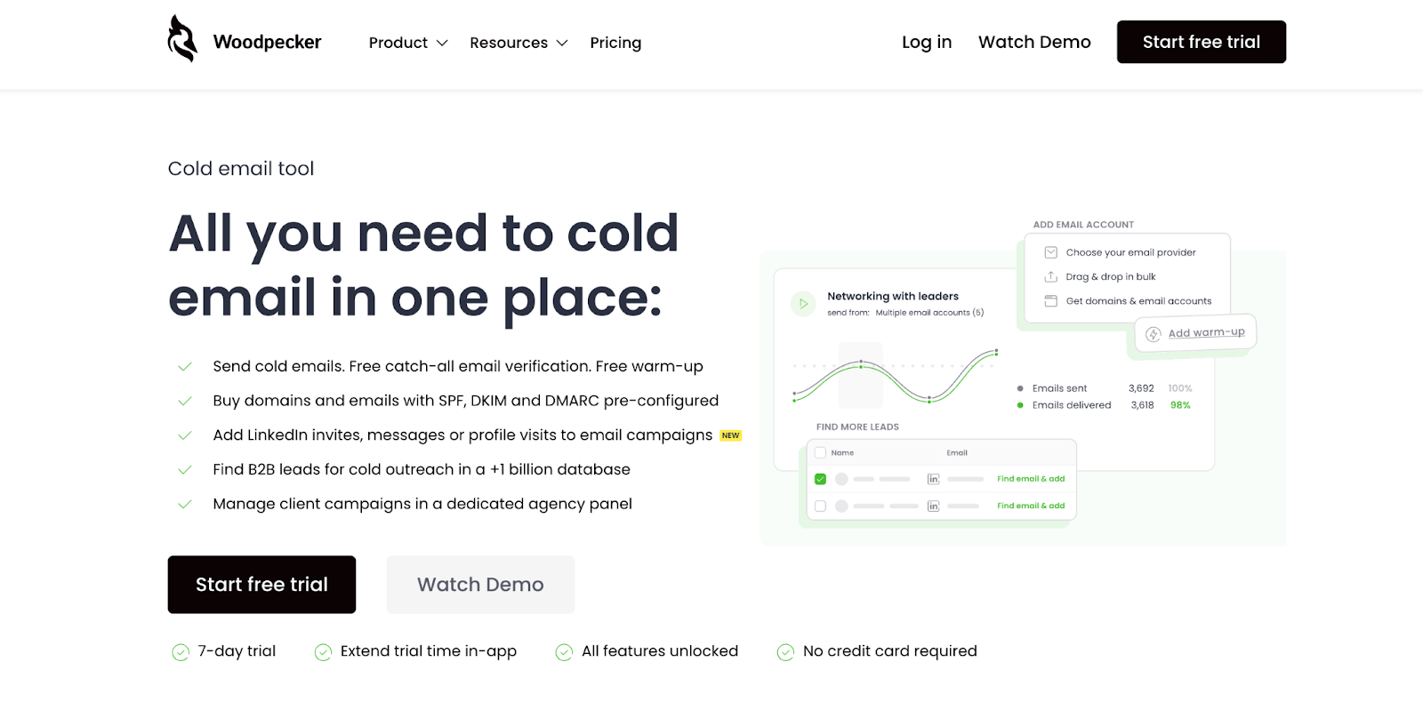 Woodpecker homepage.