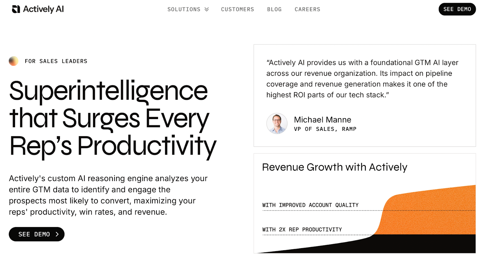 Actively AI Homepage