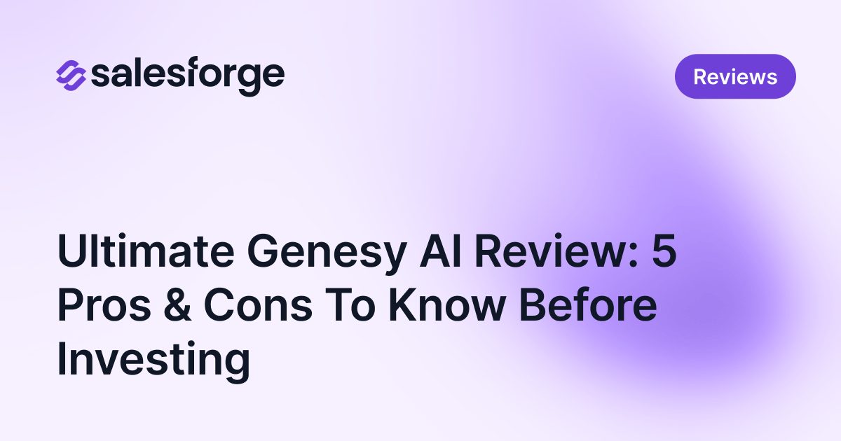 Ultimate Genesy AI Review: 5 Pros & Cons To Know Before Investing
