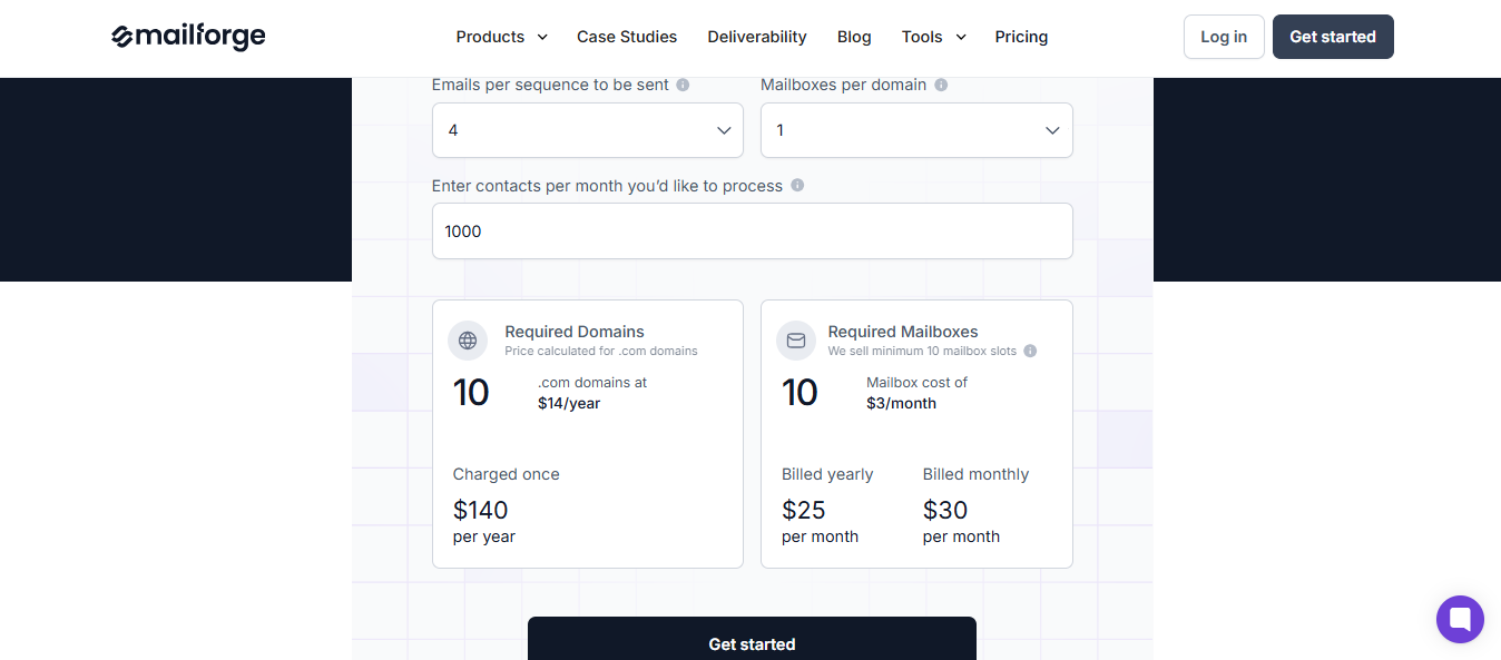 Mailforge Pricing