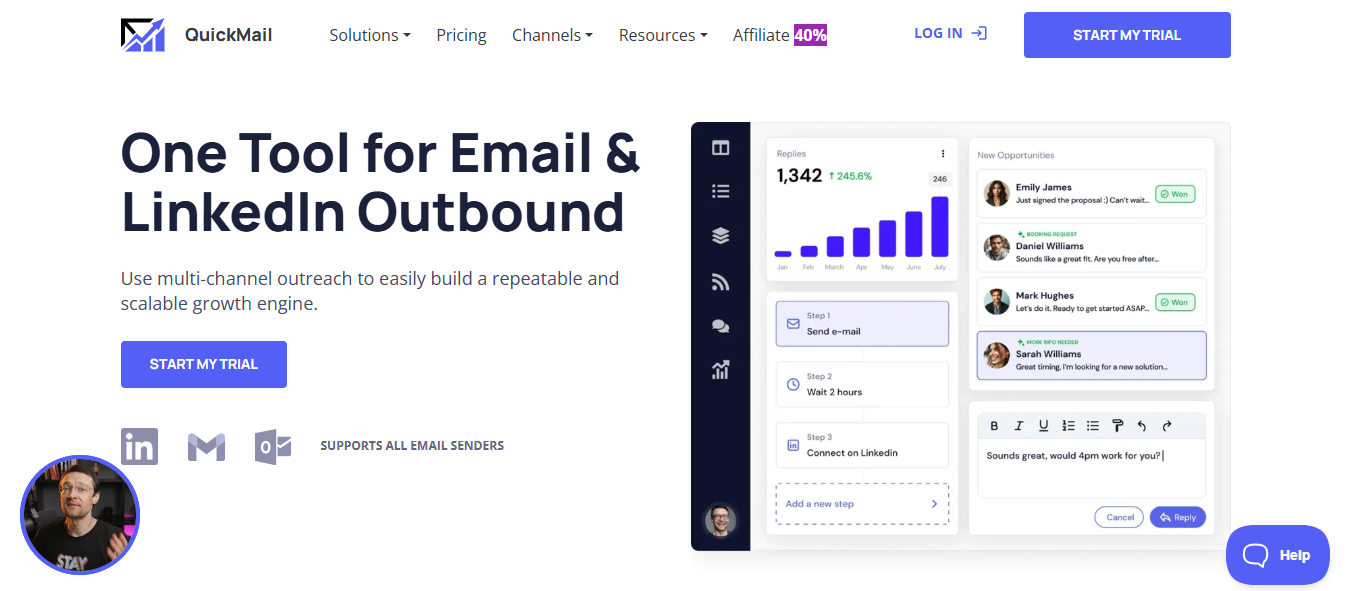 Quickmail Homepage