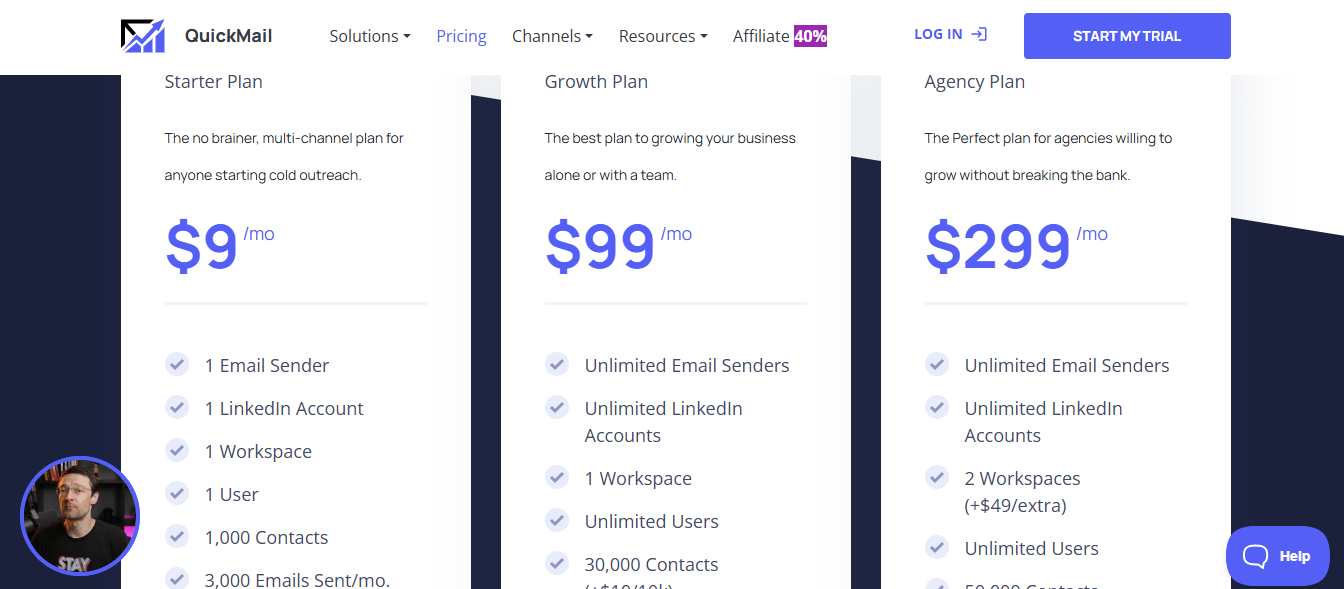 Quickmail Pricing