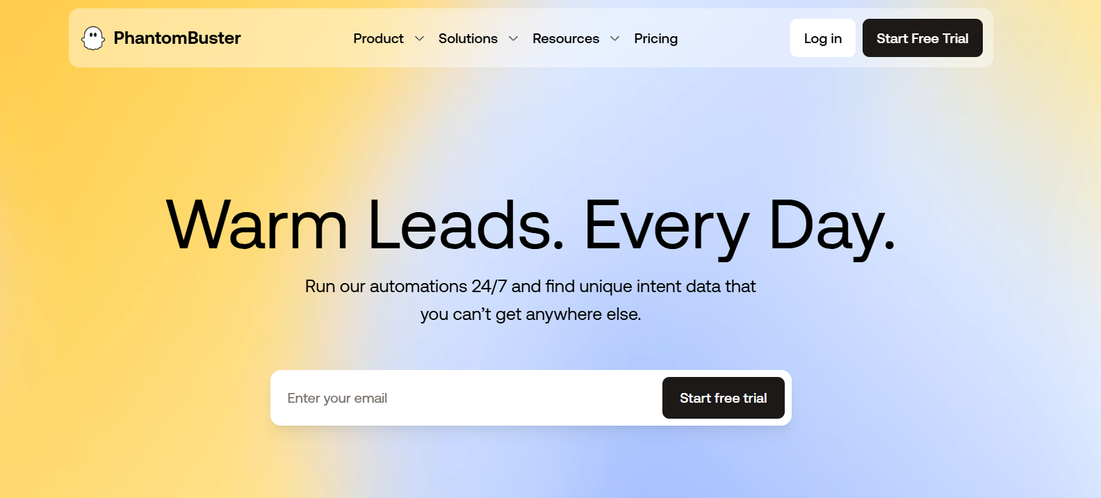 PhantomBuster homepage