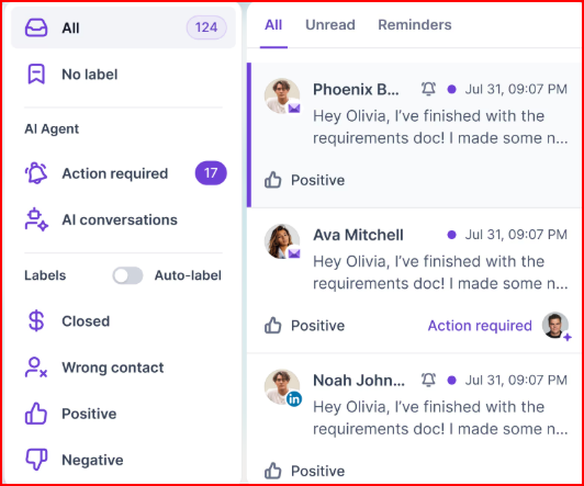 Salesforge’s Unified inbox