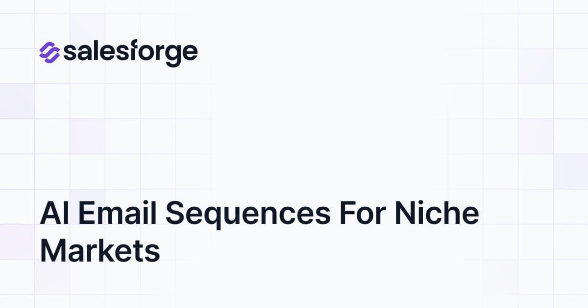 AI Email Sequences for Niche Markets