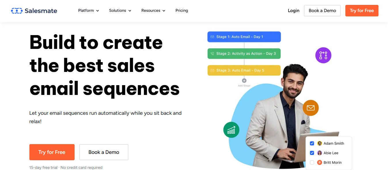 Salesmate homepage