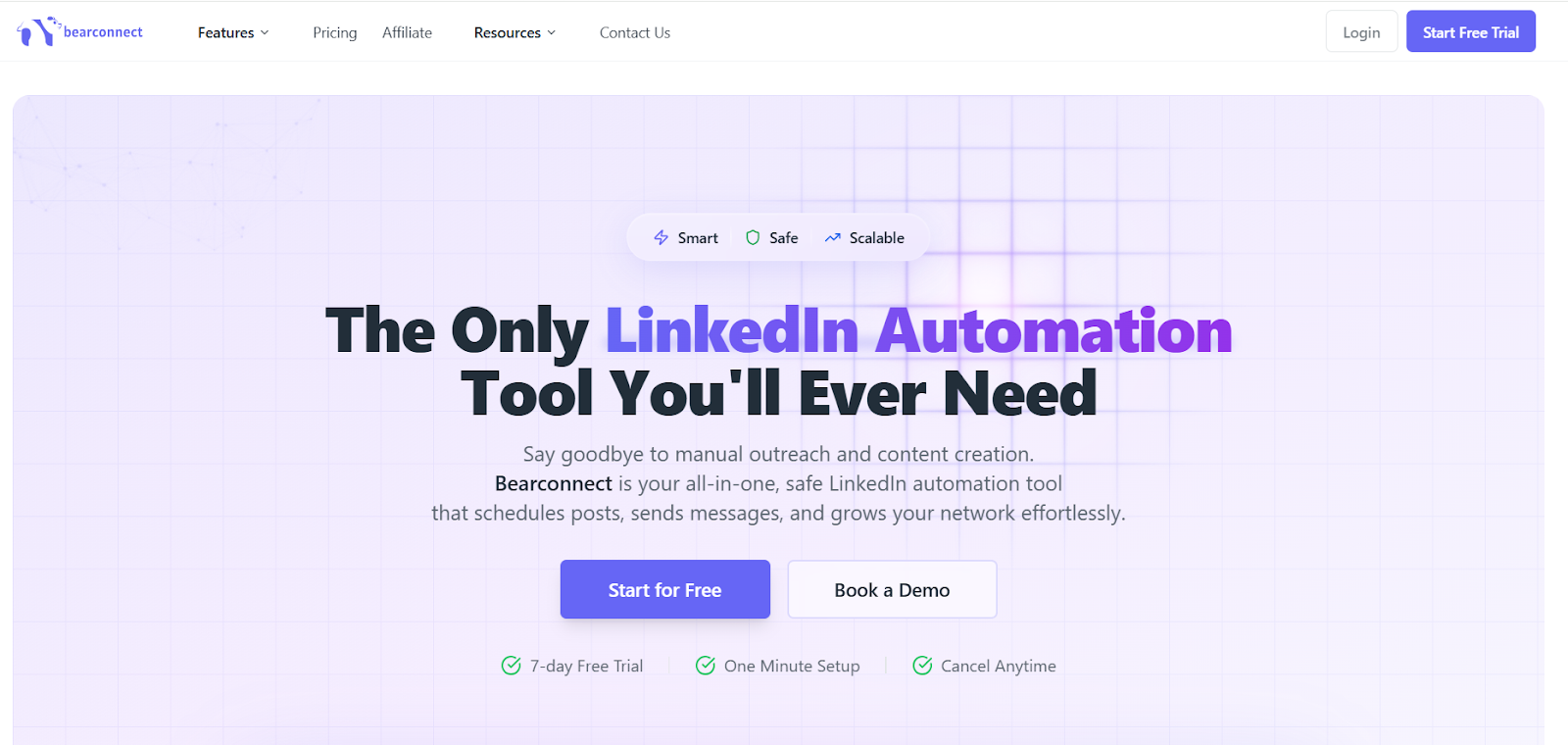 BearConnect homepage