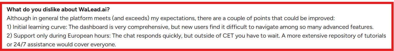 WaLead G2 review about learning curve