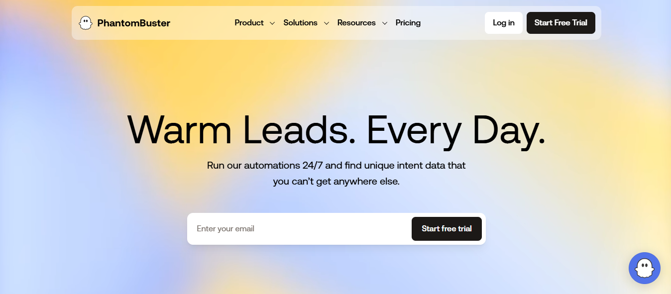 Phantombuster homepage