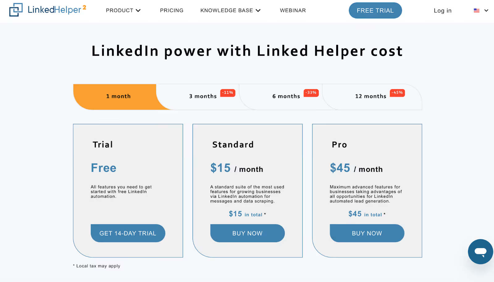  LinkedIn Helper pricing