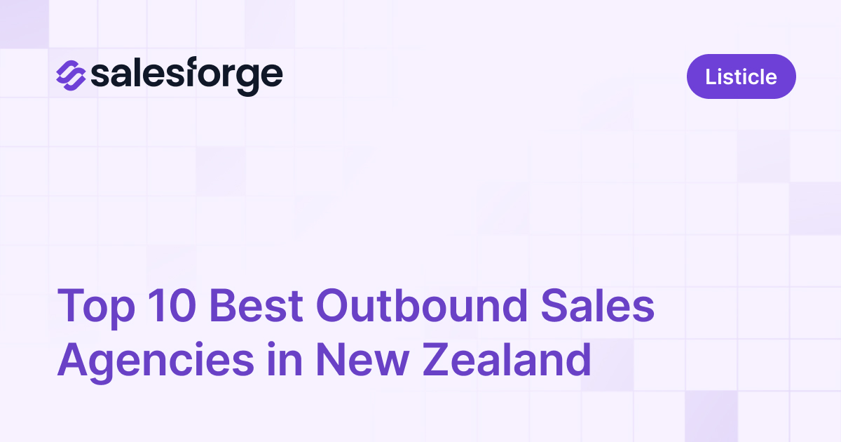Top 10 Best Outbound Sales Agencies in New Zealand