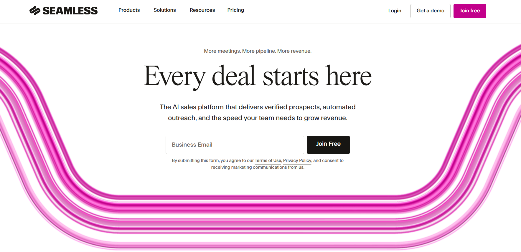 Seamless.ai homepage