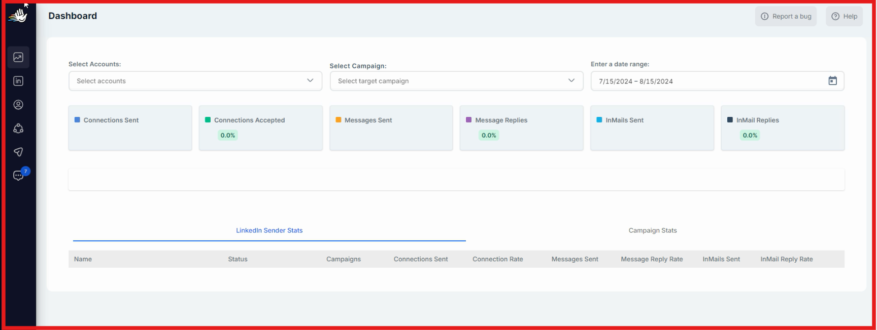 Glance at whitelabel experience at HeyReach