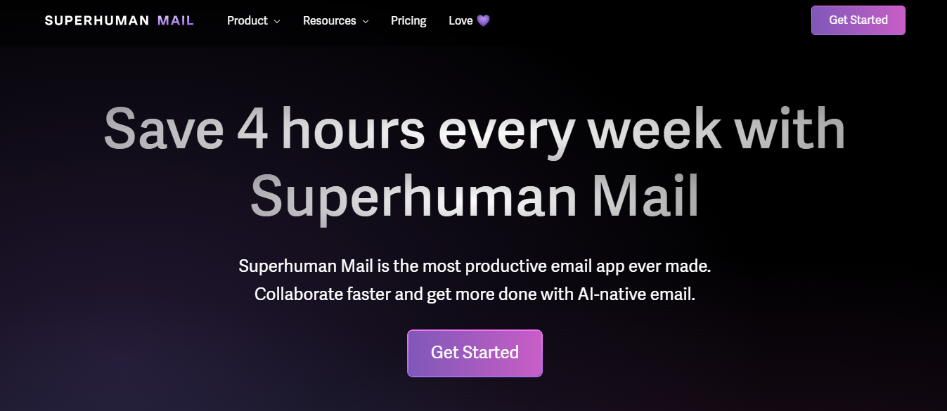 Superhuman Homepage