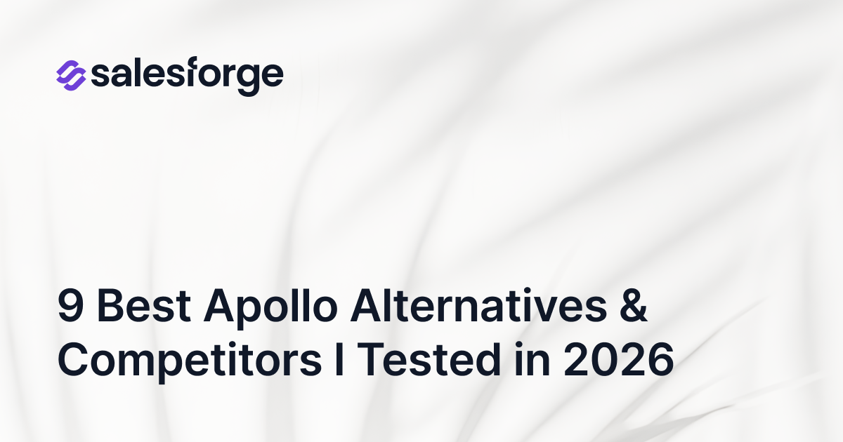 9 Best Apollo Alternatives & Competitors I Tested in 2026