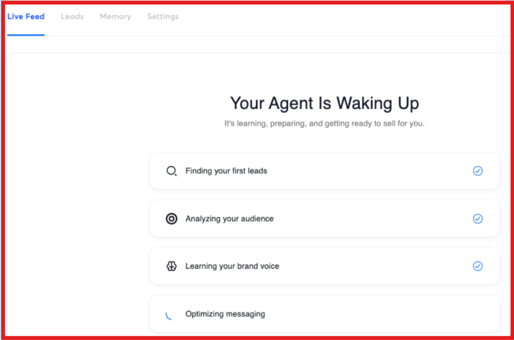 Instantly AI Sales agent work