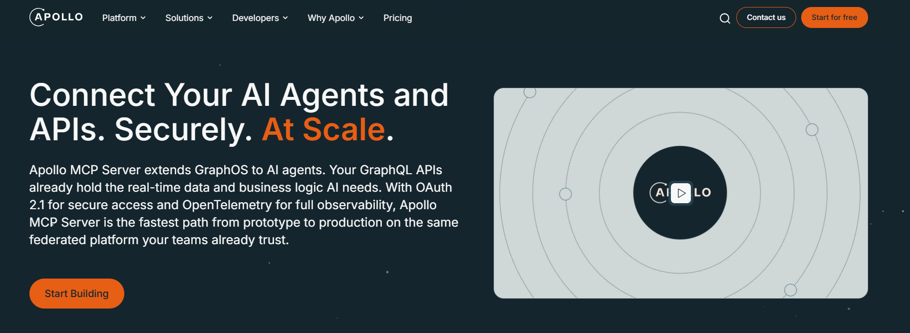Apollo MCP Server homepage