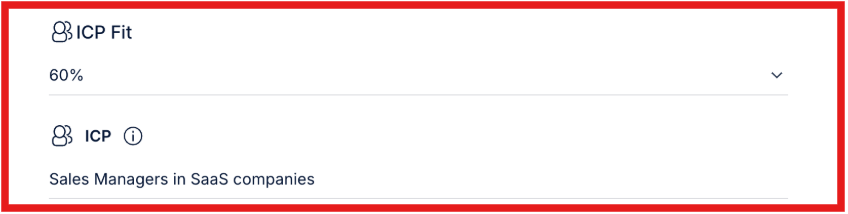Jason uses signals like ICP fit to decide which contacts are more relevant
