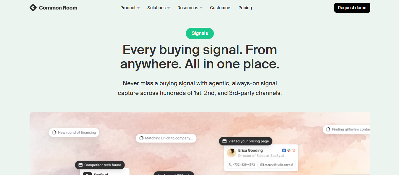 Signal Tracking In Common Room io