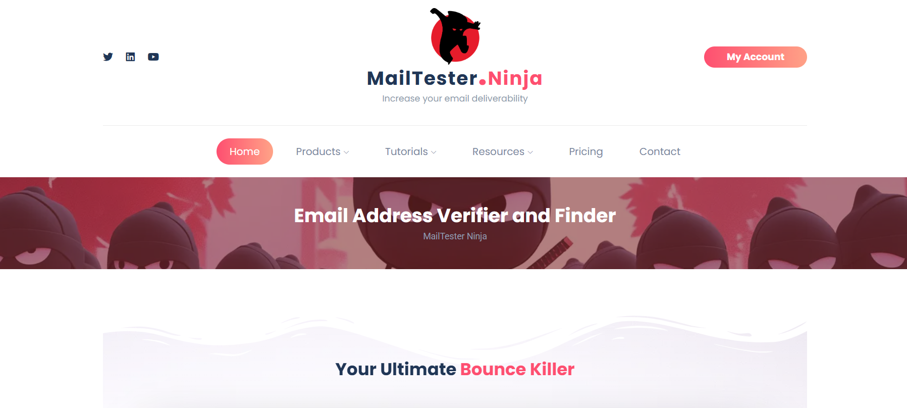 Mailtester.ninja homepage