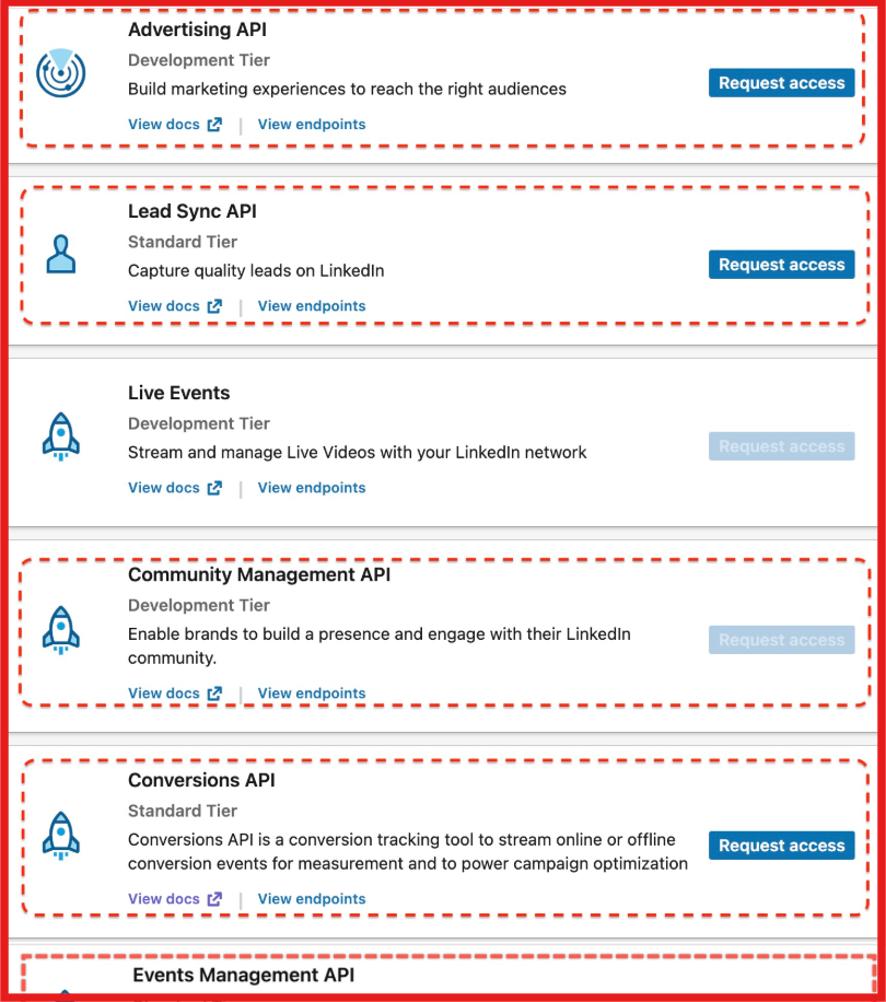 Apply for API access first