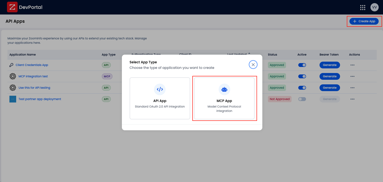 ZoomInfo MCP Interface