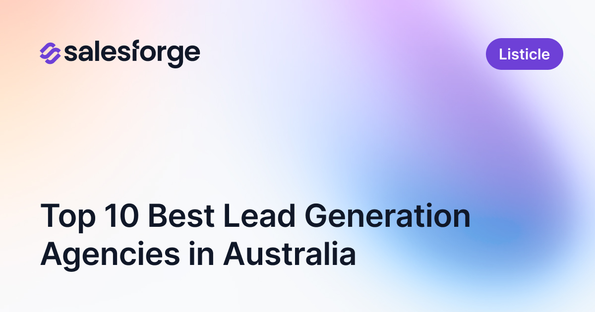 Top 10 Best Lead Generation Agencies in Australia
