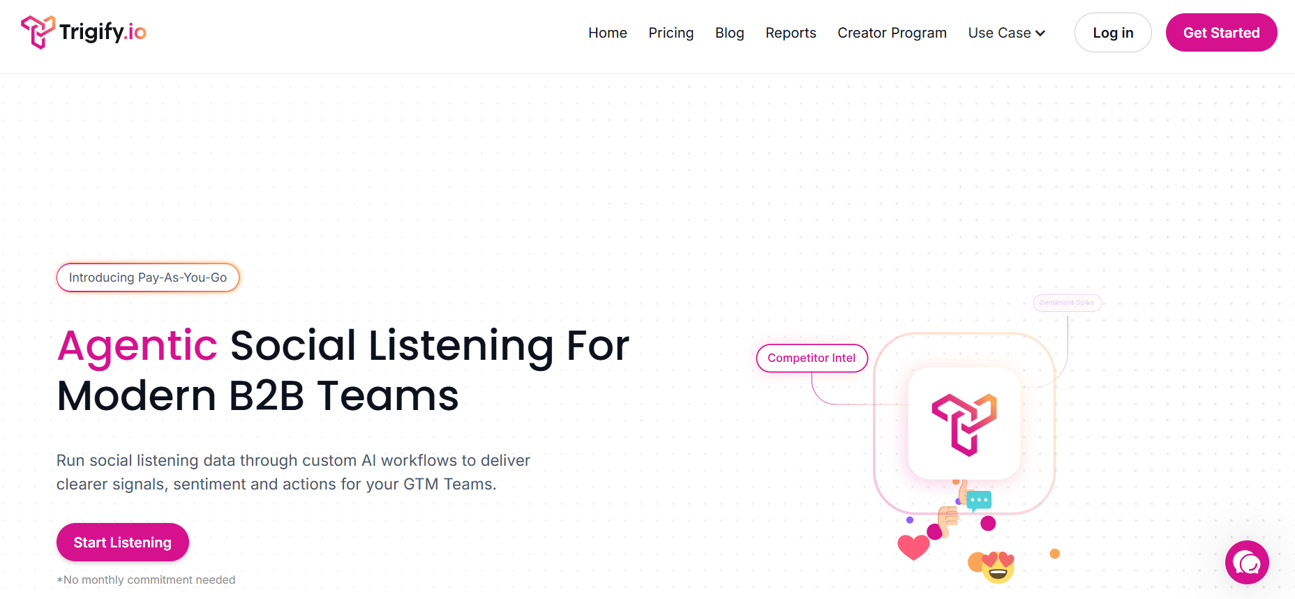 Trigify homepage