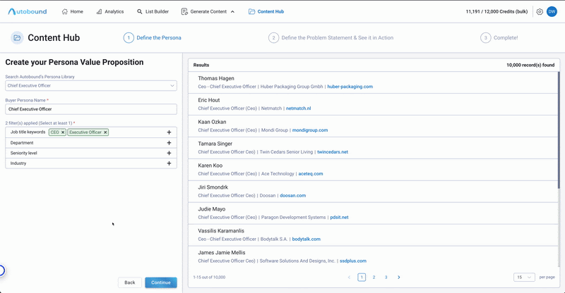 Content Hub In Autobound