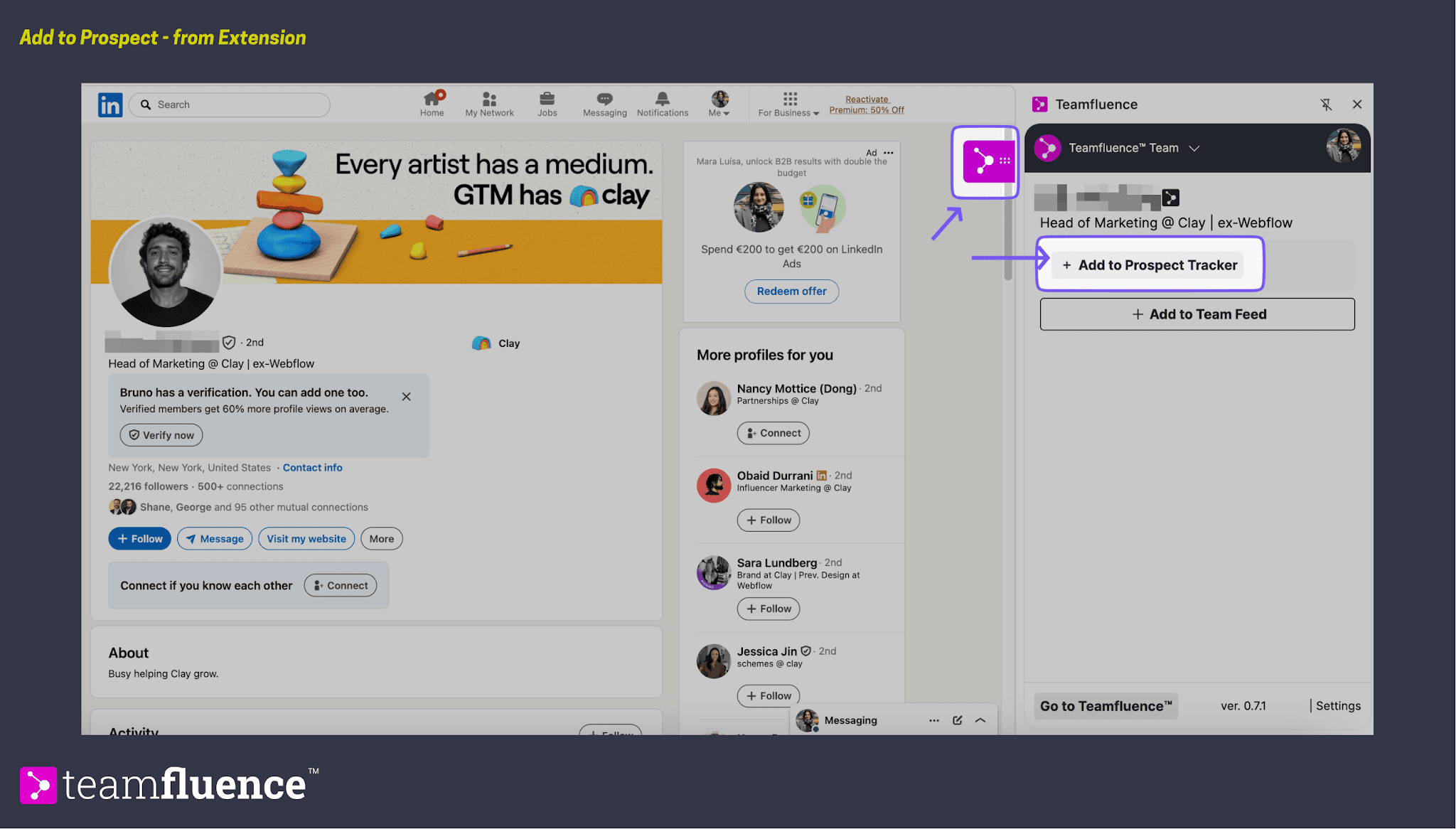 Adding Leads Directly From LinkedIn