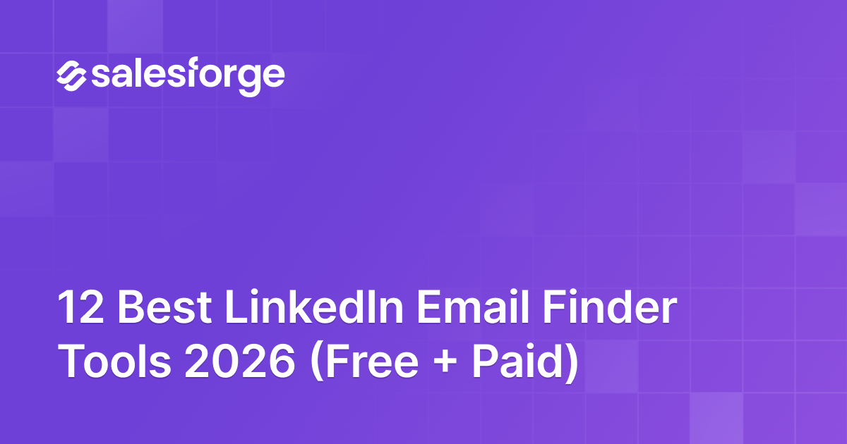 12 Best LinkedIn Email Finder Tools 2026 (Free + Paid)