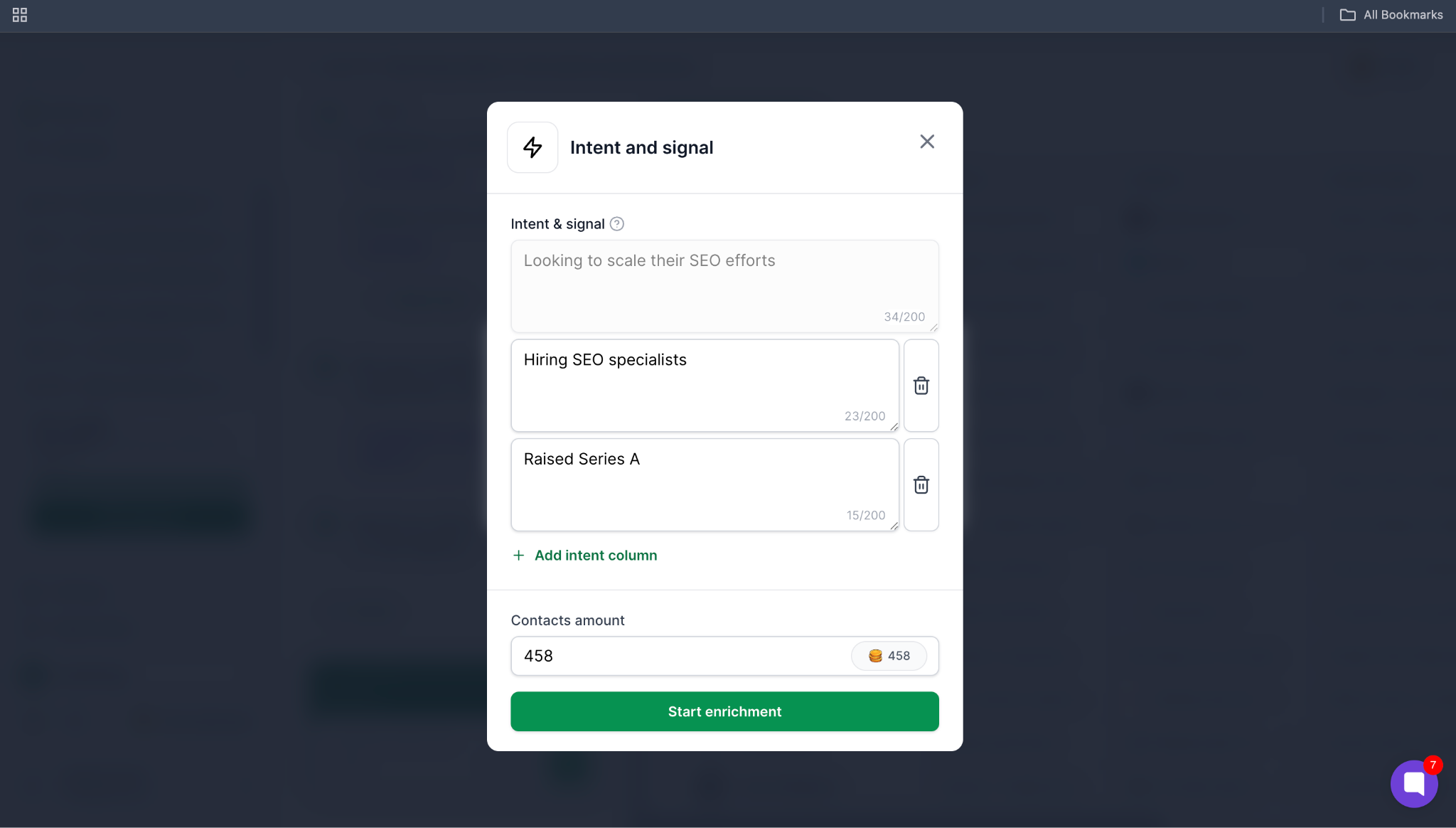Tracking hiring and funding signals in Leadsforge