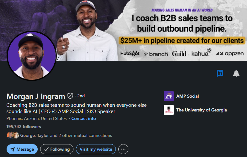 Morgan J Ingram LinkedIn