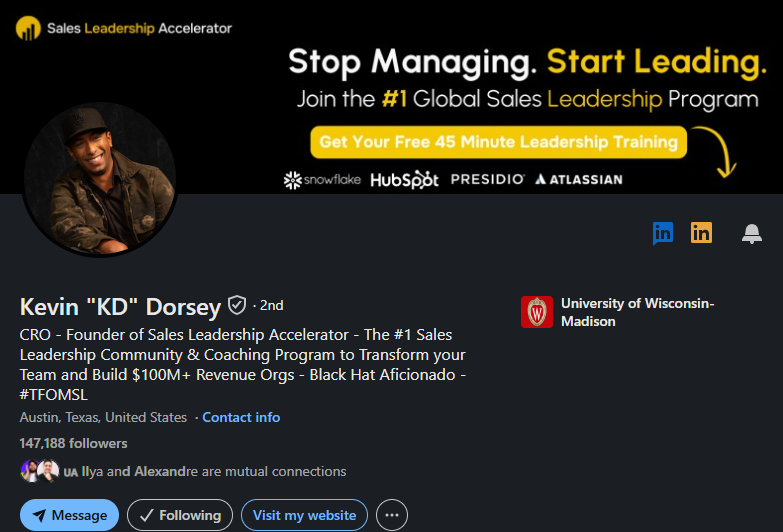 Kevin Dorsey LinkedIn